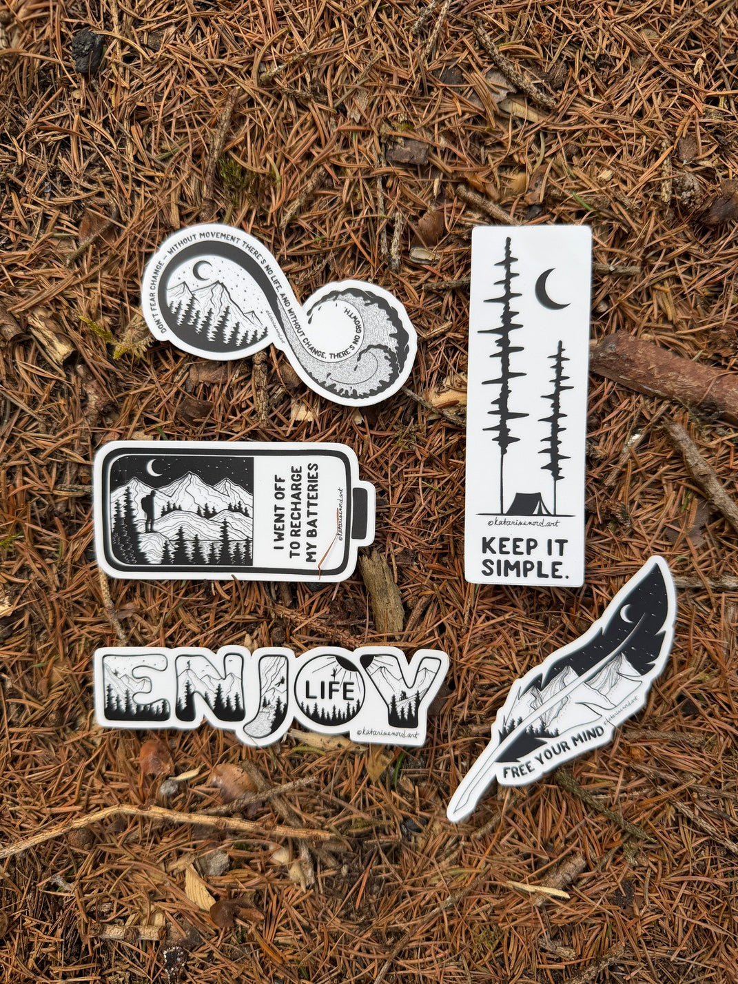 Vinyl Stickers 5-Pack V