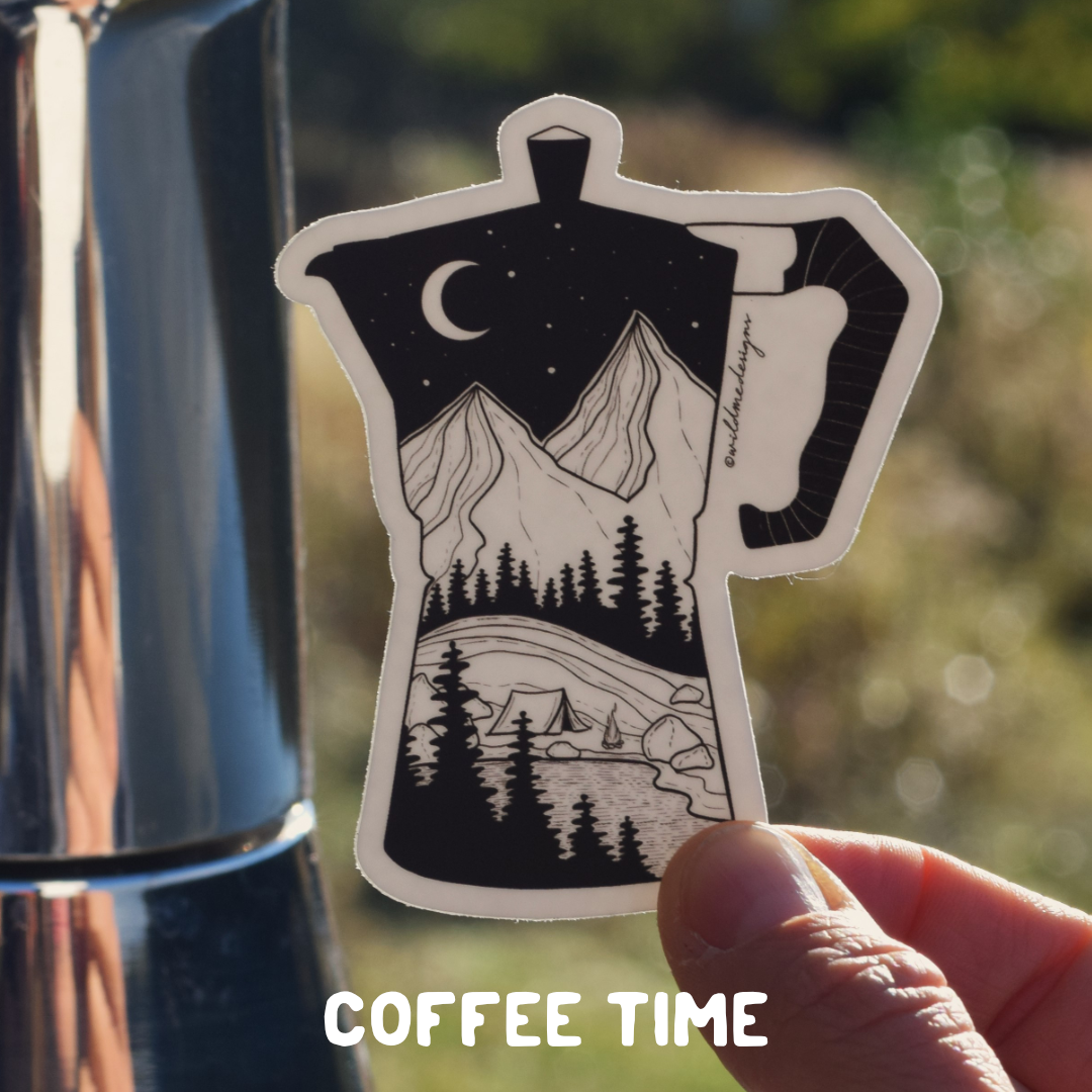 COFFEE TIME Vinyl Sticker