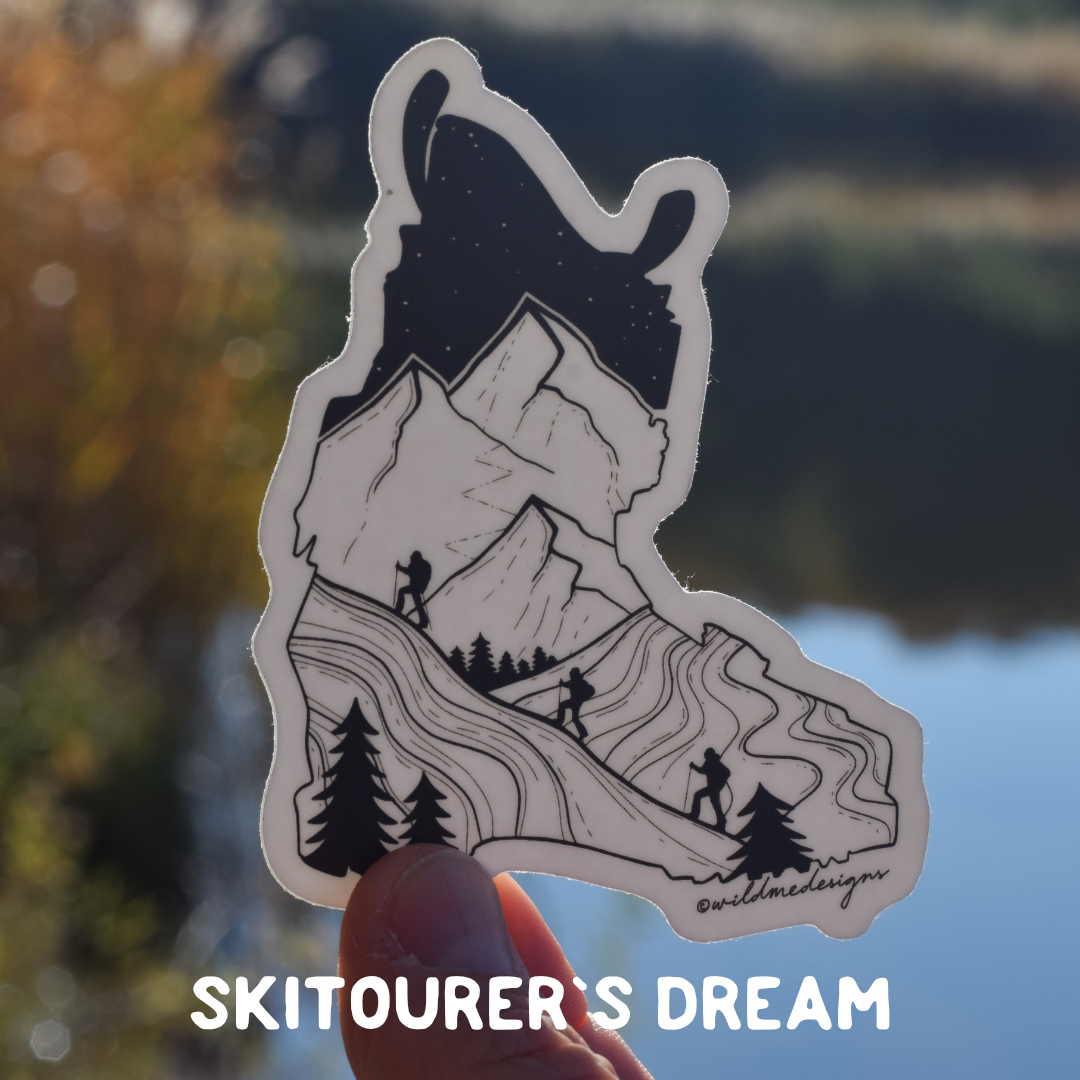 SKITOURER‘S DREAM Vinyl Sticker