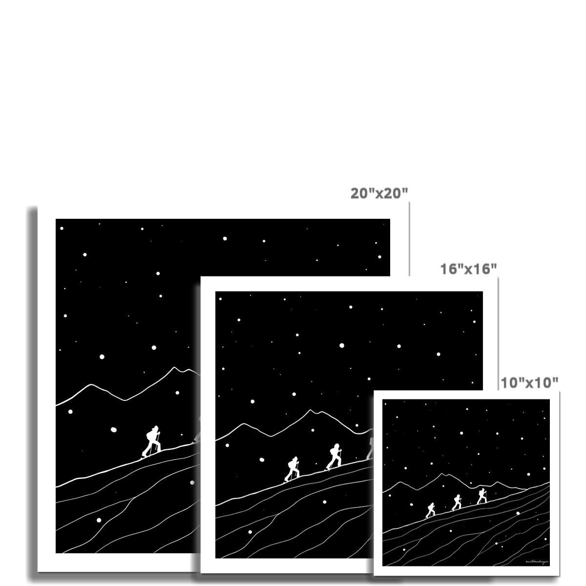 Ready for Winter? Art Print - Black edition