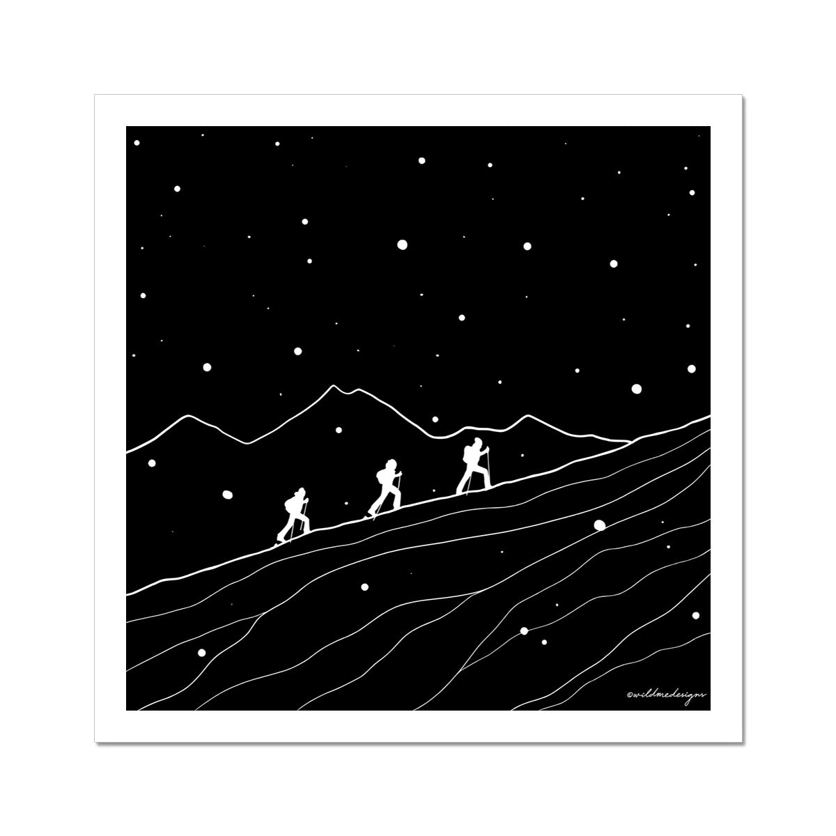 Ready for Winter? Art Print - Black edition