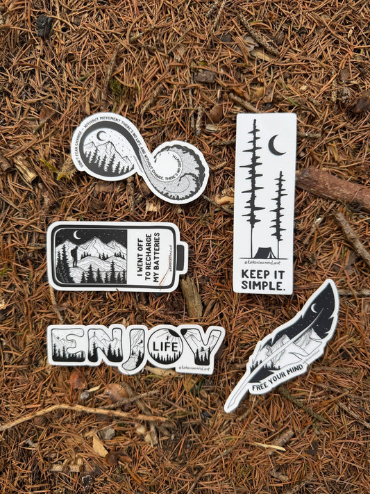 Vinyl Stickers 5-Pack V