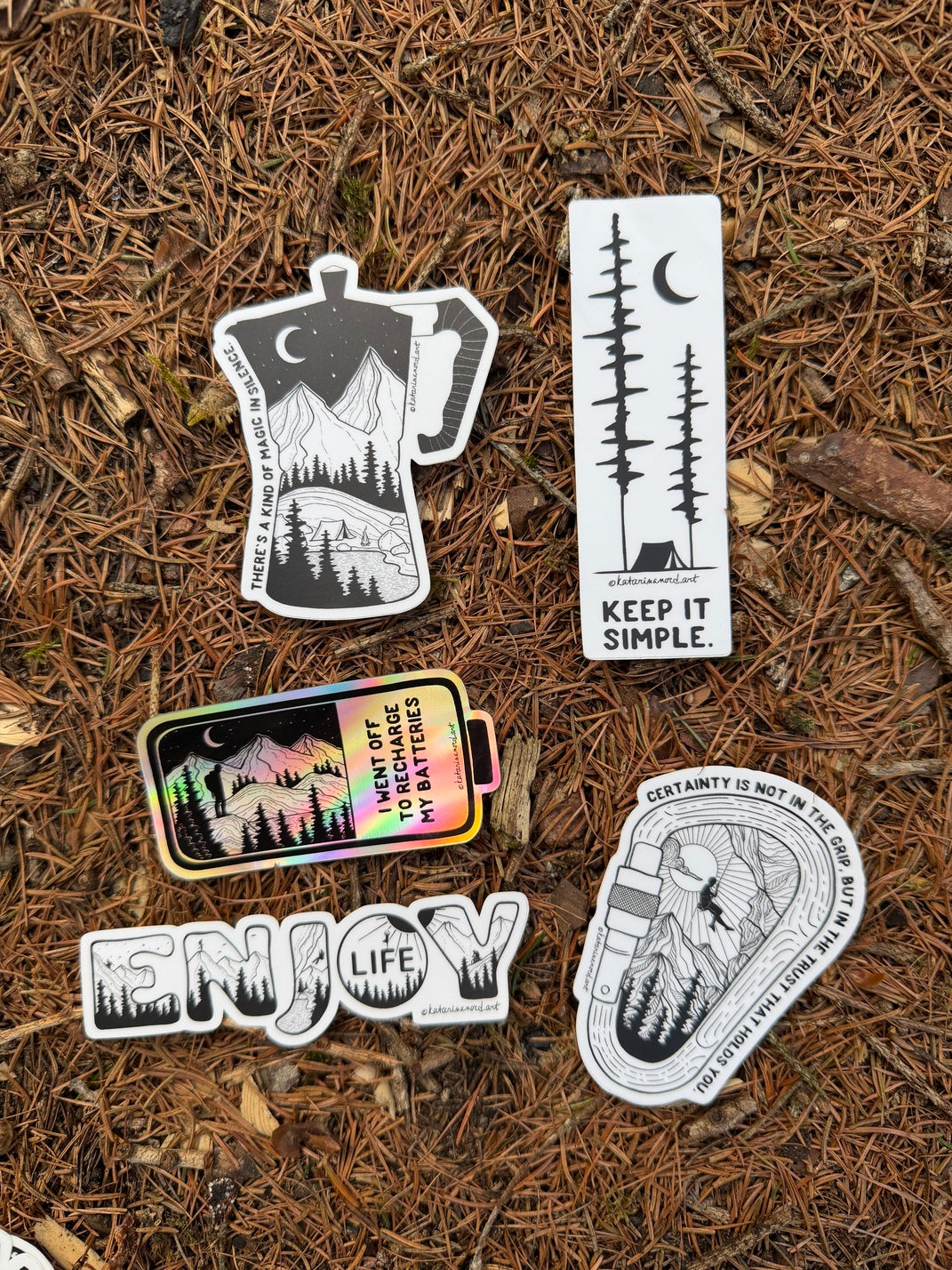 Vinyl Stickers 5-Pack VI.