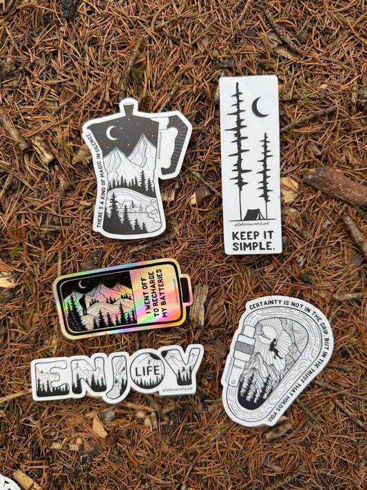 Vinyl Stickers 5-Pack VI.