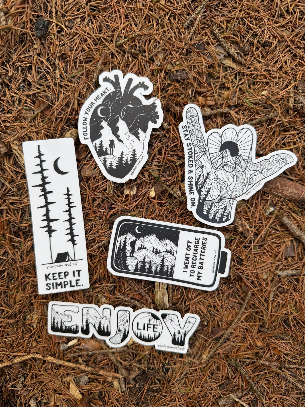 Vinyl Stickers 5-Pack VIII.