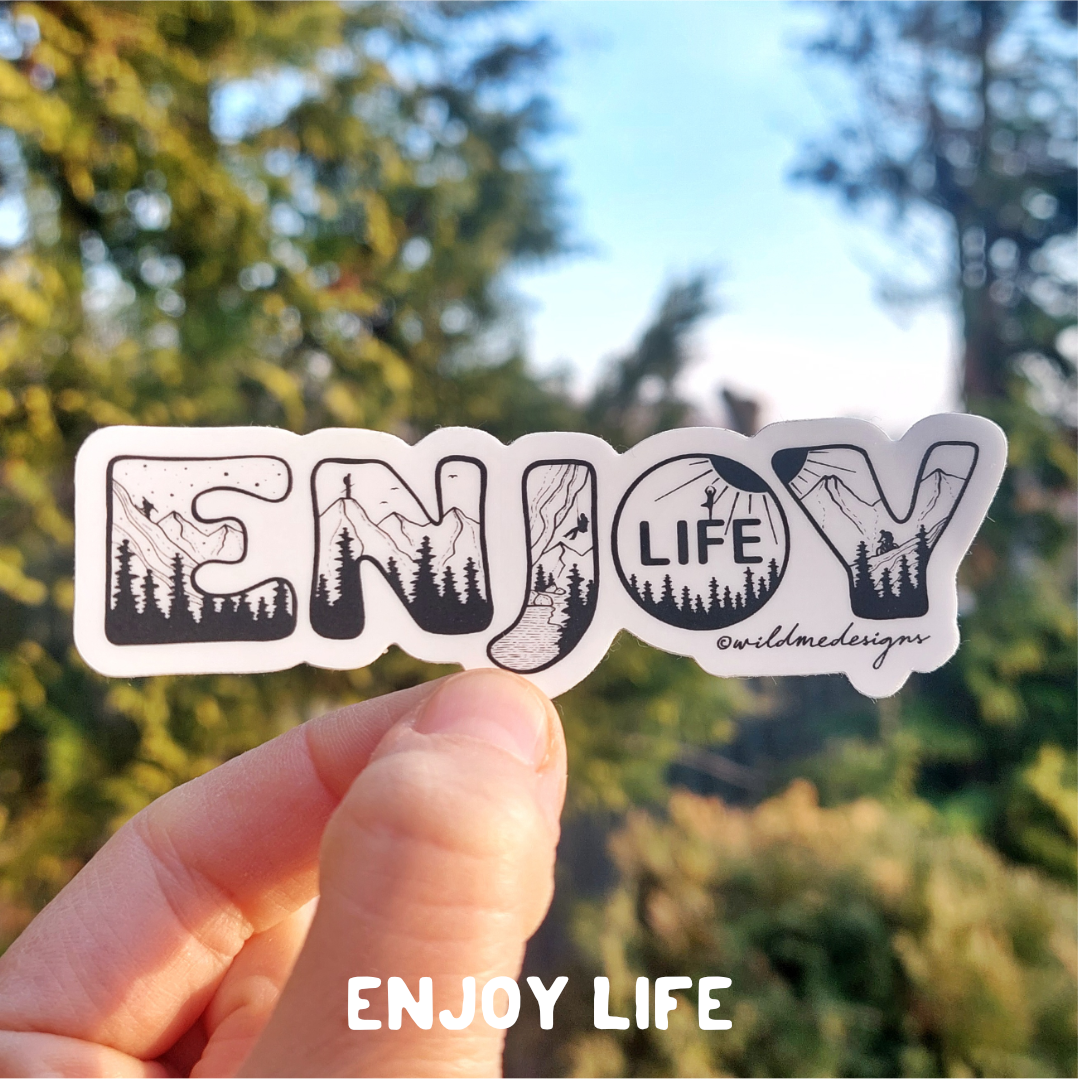 ENJOY LIFE Vinyl Sticker – Katarina Nord Art