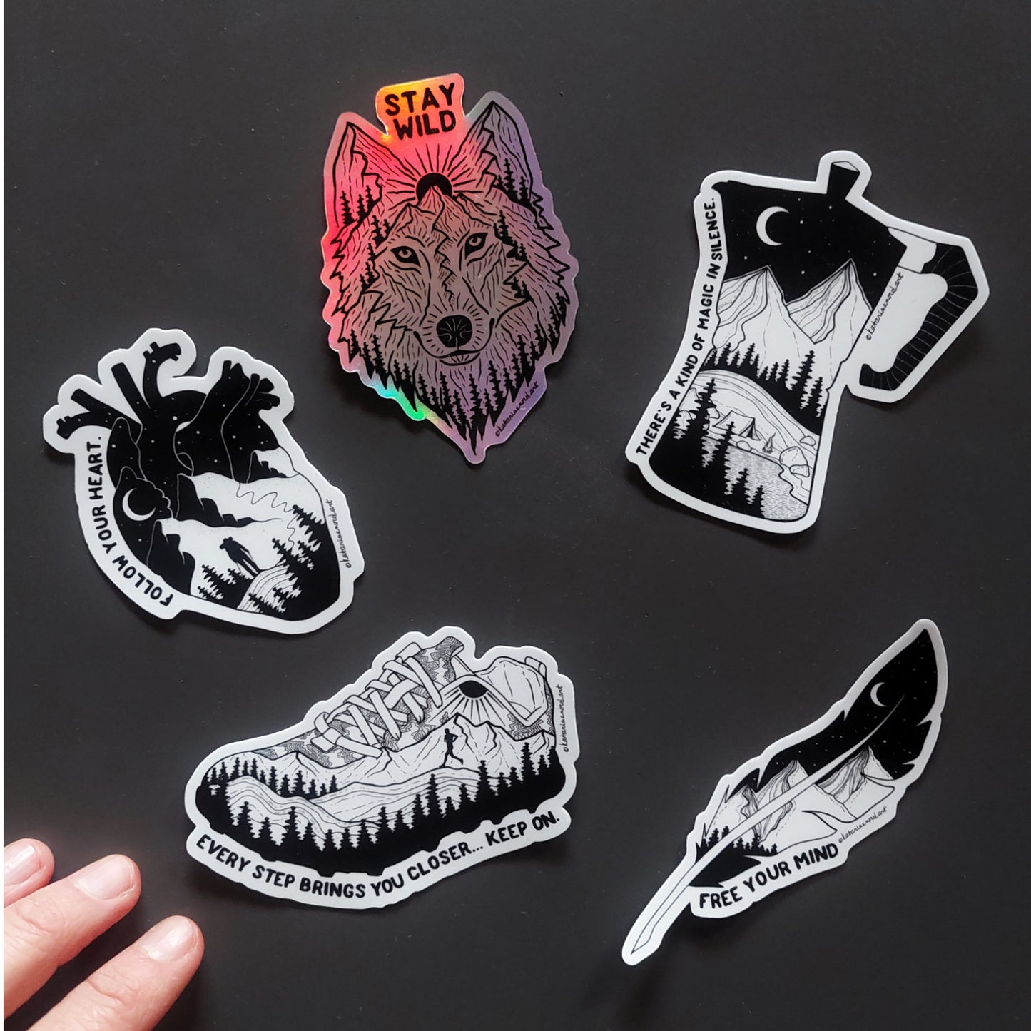 Vinyl Stickers 5-Pack I.