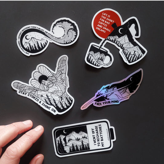 Vinyl Stickers 5-Pack III.